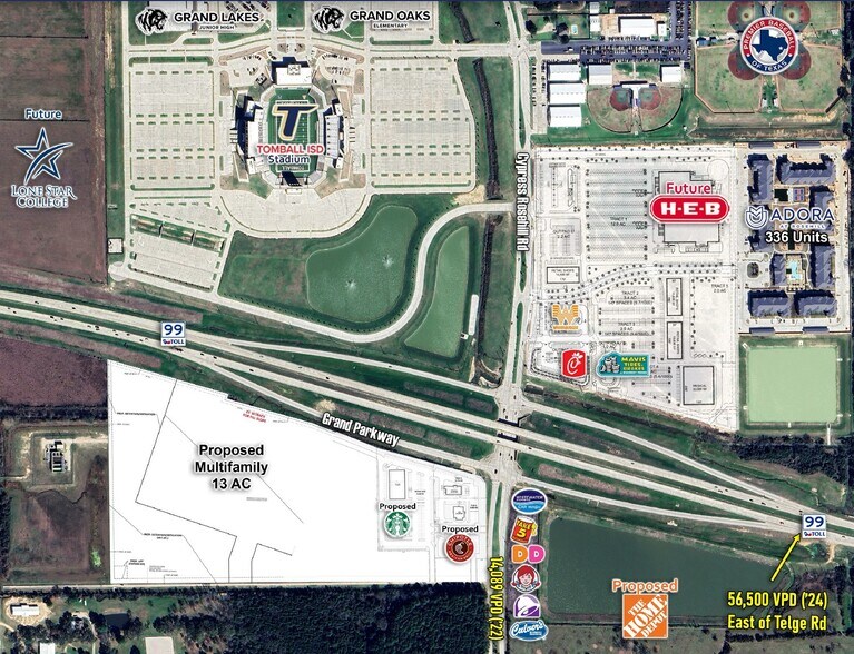 More Photos Of SWC of Hwy 99 & Cypress Rosehill Rd, Tomball Unknown For Lease