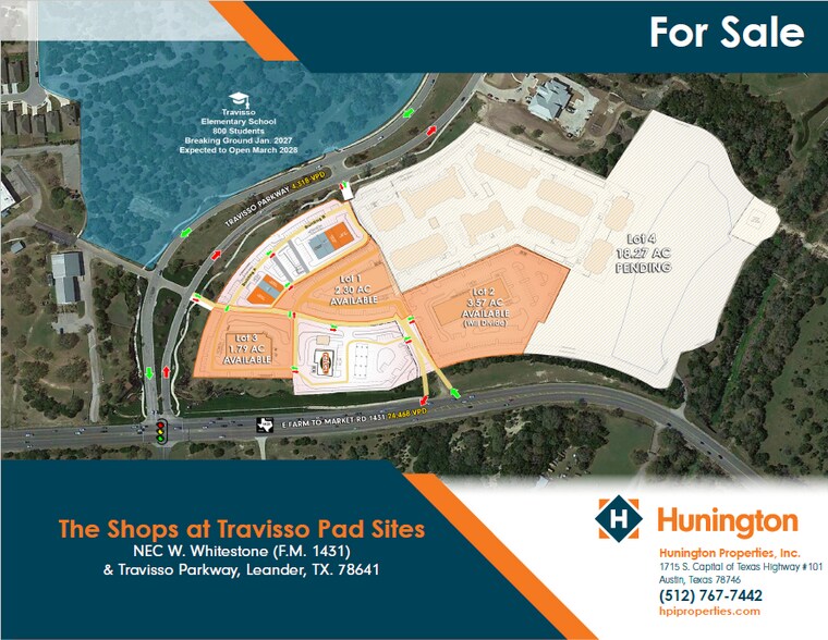 Primary Photo Of NEC W. Whitestone (F.M. 1431) @ Travisso Parkway, Leander Land For Sale