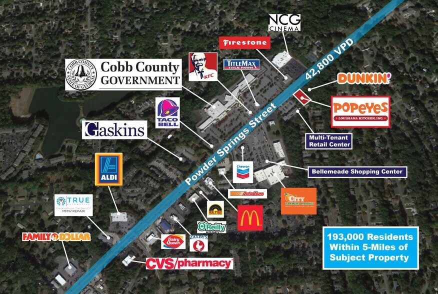 More Photos Of 1101 Powder Springs St, Marietta Fast Food For Sale