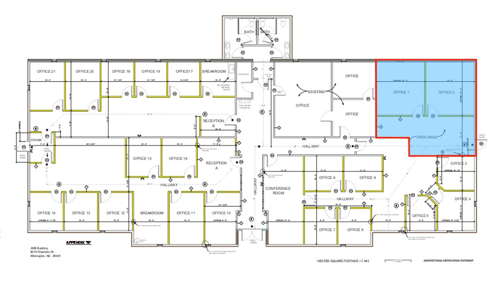 More Photos Of 4010 Oleander Dr, Wilmington Medical For Lease