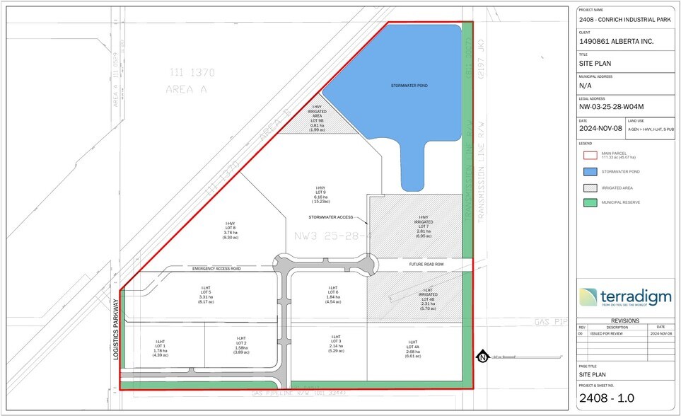 More Photos Of Conrich Industrial Pk, Calgary Land For Sale