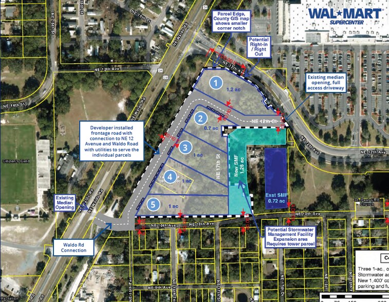 More Photos Of NE Waldo Rd @ NE 12th Ave, Gainesville Land For Sale