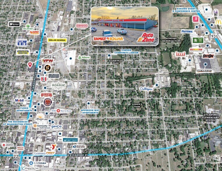 More Photos Of 915 N Washington St, Kokomo Freestanding For Sale