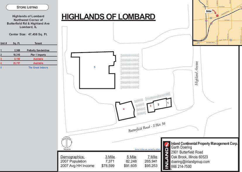 More Photos Of 2770-2860 S Highland Ave, Lombard Unknown For Lease