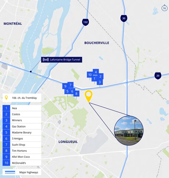 More Photos Of 102-118 Ch Du Tremblay, Boucherville Warehouse For Lease