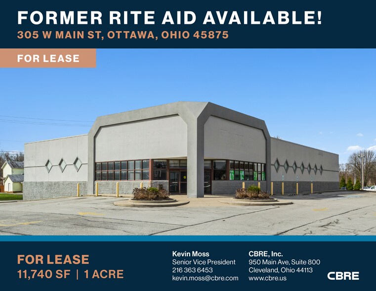 Primary Photo Of 305 W Main St, Ottawa Drugstore For Lease