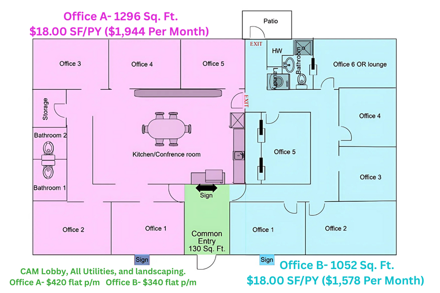 More Photos Of 1917 Commerce, Choctaw Office For Lease