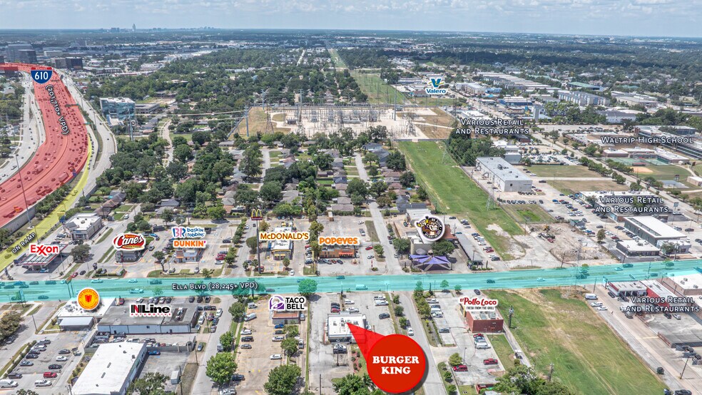 More Photos Of 3040 Ella Blvd, Houston Fast Food For Sale