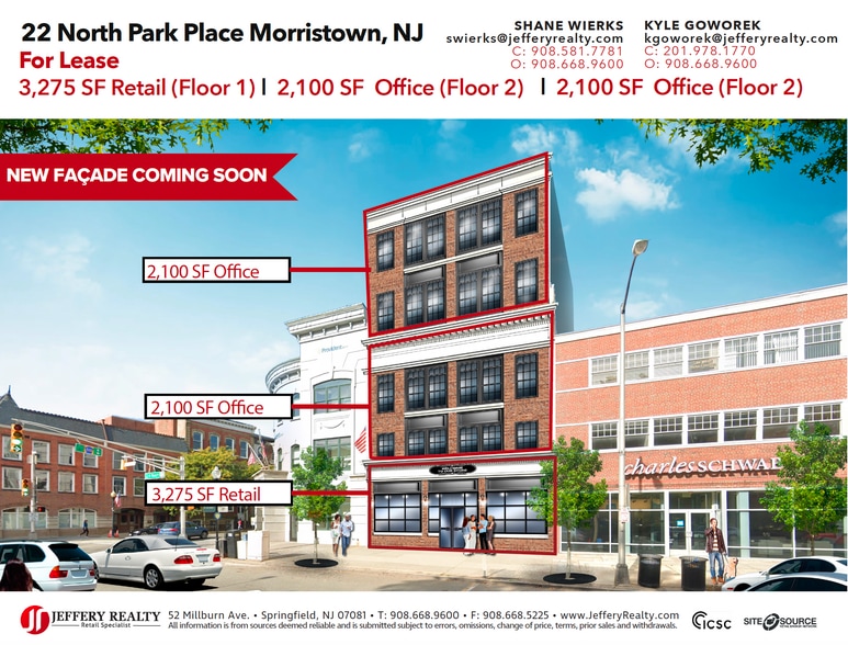 More Photos Of 22 N Park Pl, Morristown Storefront Retail Office For Lease