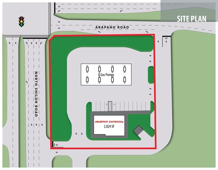 More Photos Of SEC Arapaho Rd & N Shiloh Rd, Garland Service Station For Sale