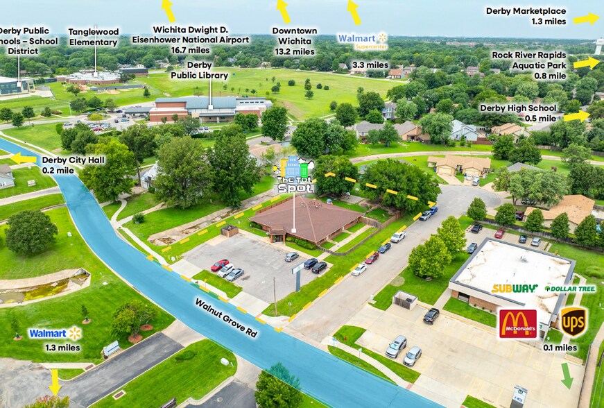 Primary Photo Of 1720 E Walnut Grove Rd, Derby Daycare Center For Sale