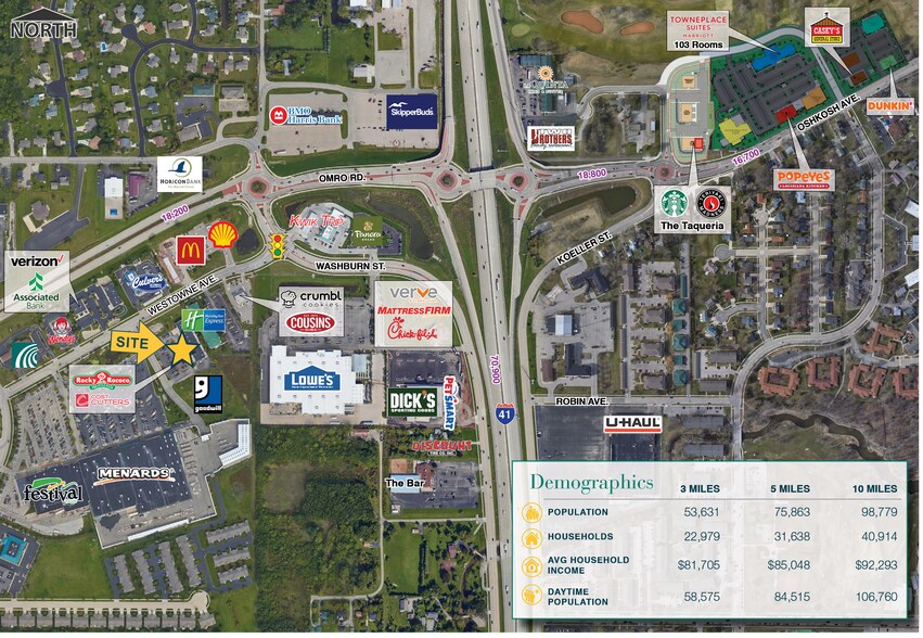 More Photos Of 2265-2289 Westowne Ave, Oshkosh General Retail For Lease