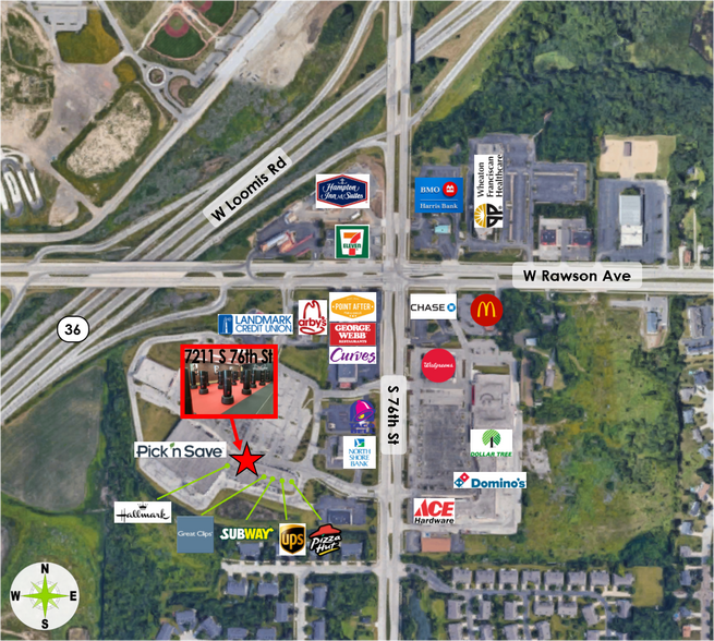 More Photos Of 7201-7255 S 76th St, Franklin General Retail For Lease