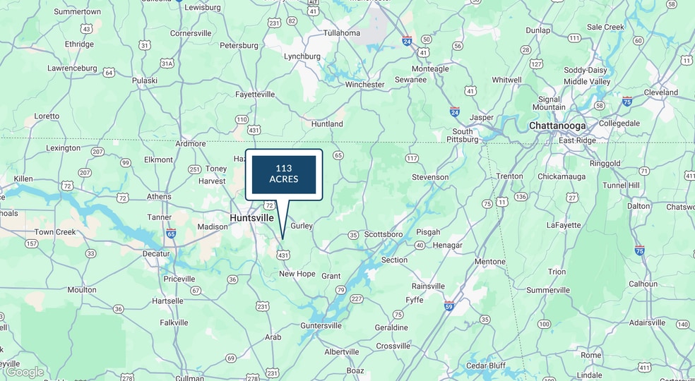 More Photos Of 2006 Old Highway 431, Owens Cross Roads Land For Sale