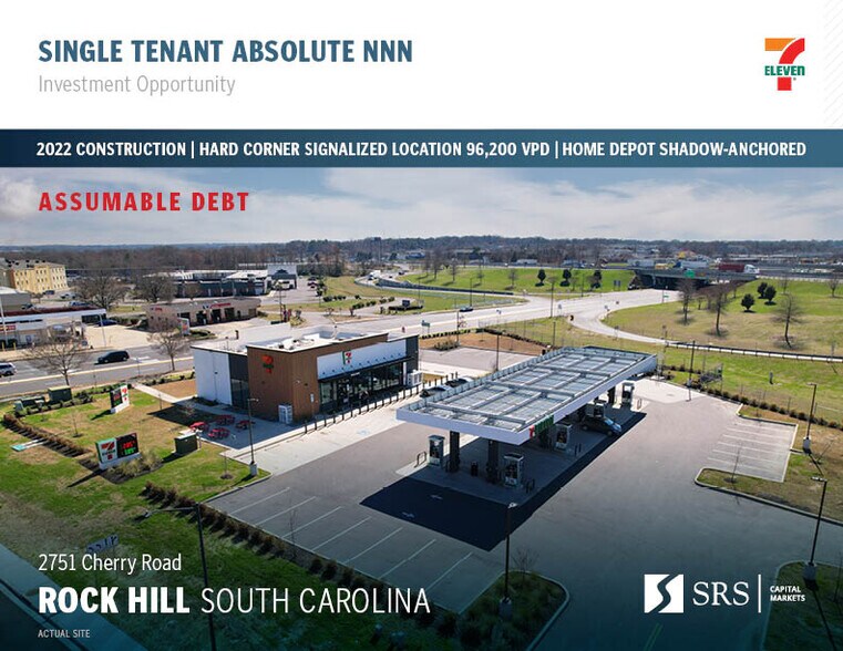 Primary Photo Of 2751 Cherry Rd, Rock Hill Service Station For Lease