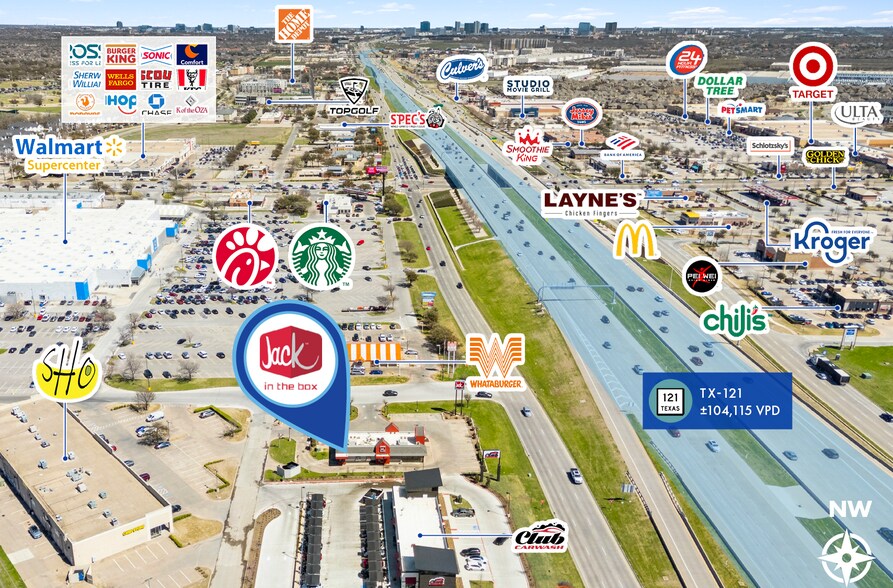 More Photos Of 4683 E Highway 121, The Colony Fast Food For Sale