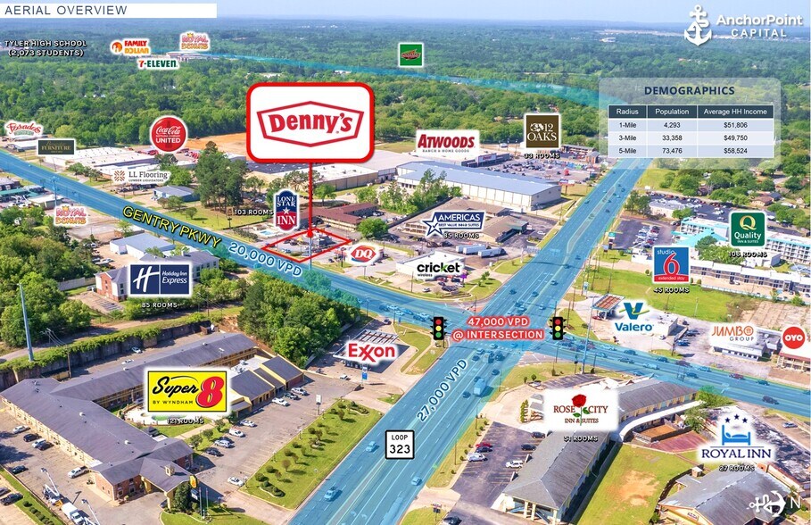 More Photos Of 3422 W Gentry Pkwy, Tyler Restaurant For Lease