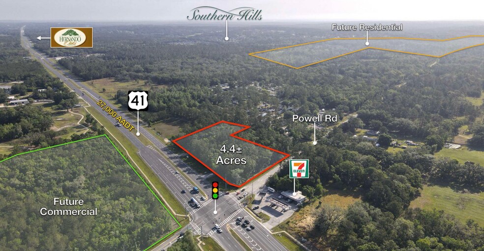 More Photos Of NEC Powell & US 41 rd, Brooksville Land For Sale