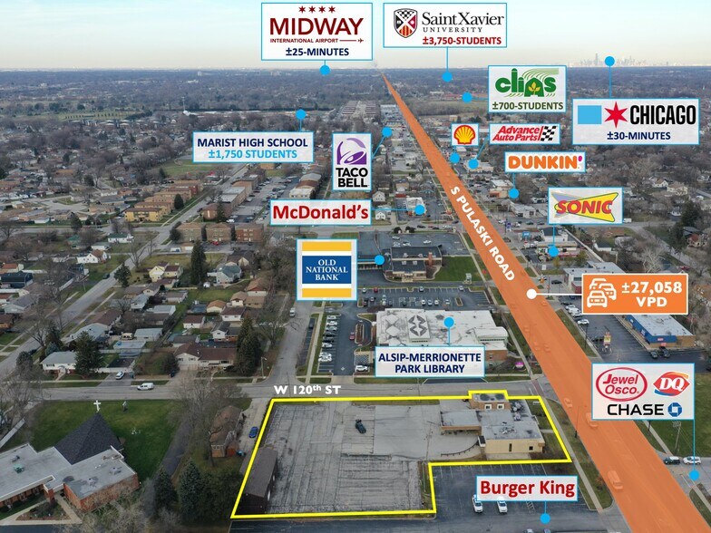 More Photos Of 12004 S Pulaski Rd, Alsip General Retail For Sale