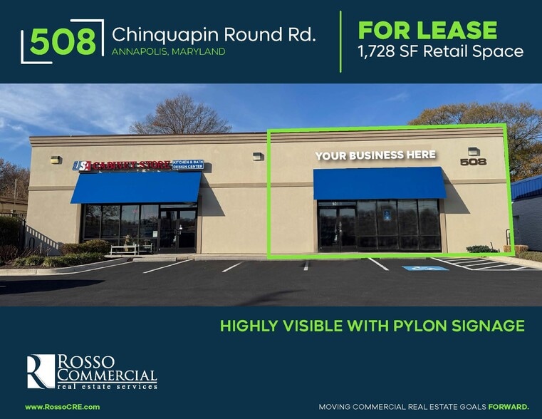 Primary Photo Of 508 Chinquapin Round Rd, Annapolis Storefront For Lease