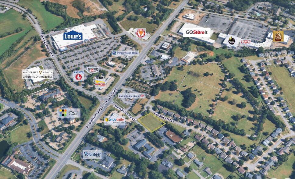 Primary Photo Of Anderson & Vintage Circle, Hendersonville Land For Sale