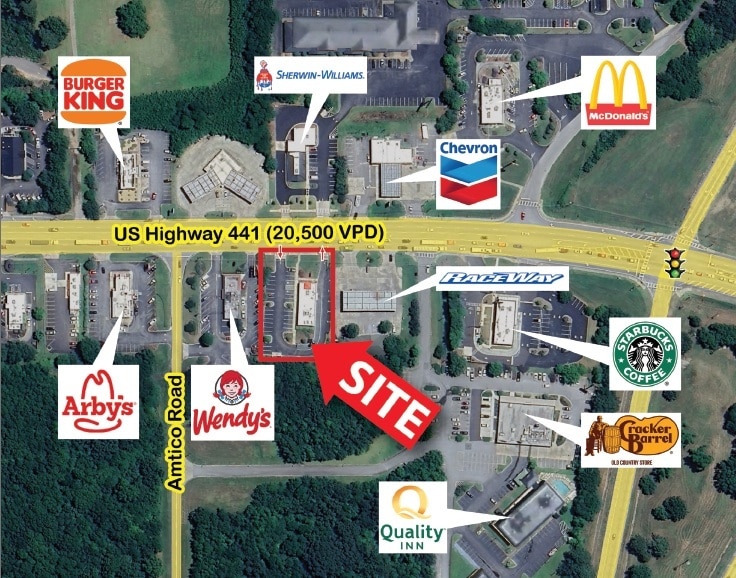 Primary Photo Of 1971 Eatonton Rd, Madison Fast Food For Lease
