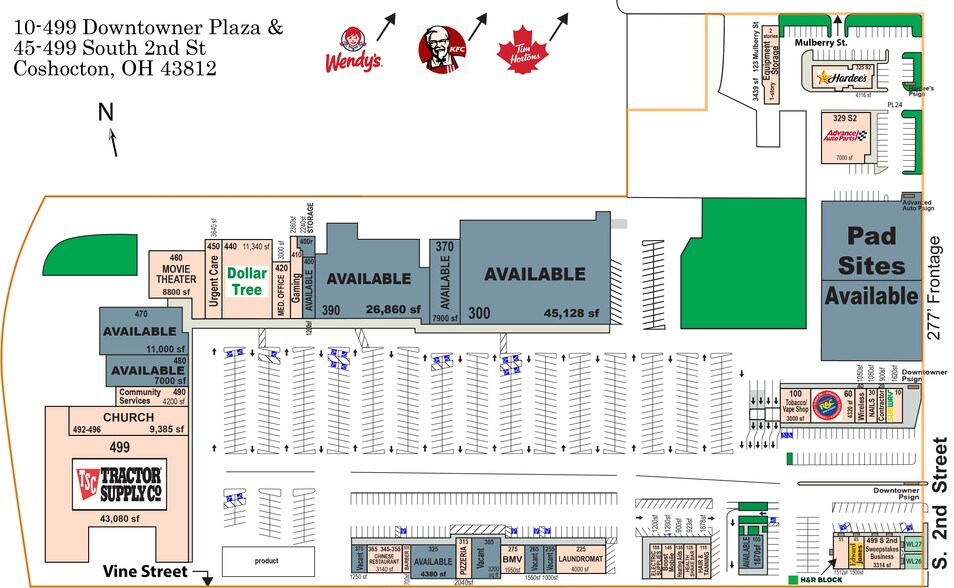 More Photos Of 300-499 Downtowner Plz, Coshocton Unknown For Lease