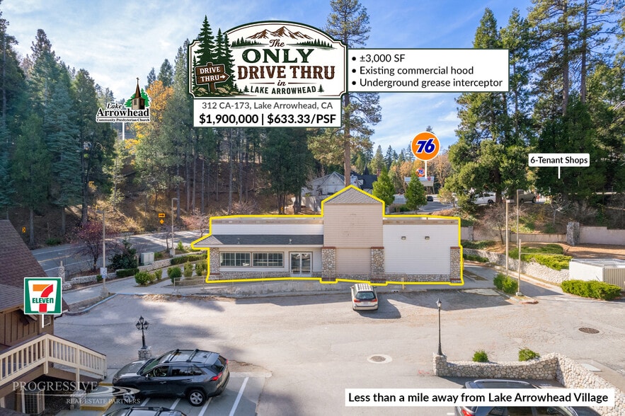 Primary Photo Of 312 S Hwy 173, Lake Arrowhead Fast Food For Sale