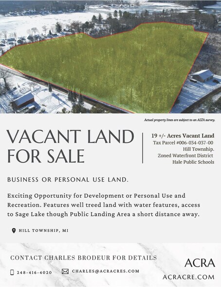 Primary Photo Of N. Sage Lake Rd. @ Francis Rd., Hale Land For Sale