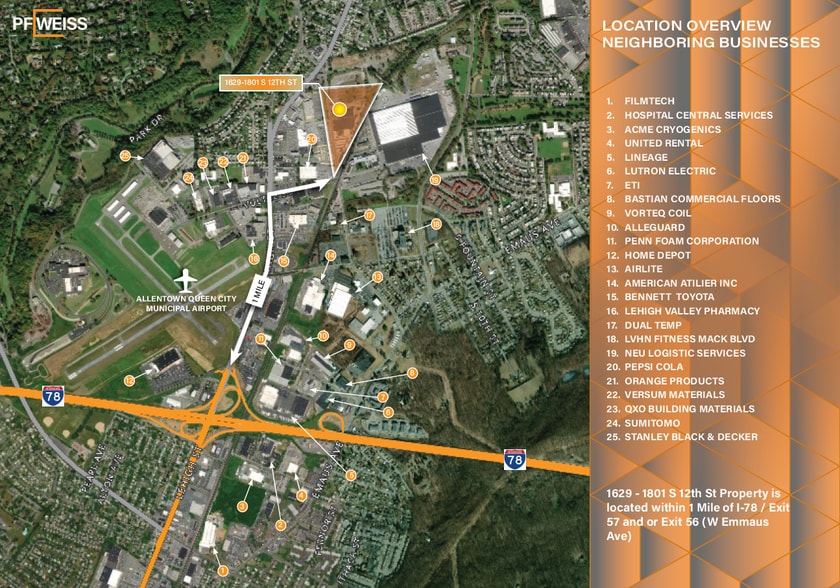 More Photos Of 1629-1915 S 12th St, Allentown Warehouse For Lease