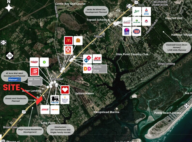 More Photos Of SEC of Highway 17 and Washington Acres Rd, Hampstead Land For Sale
