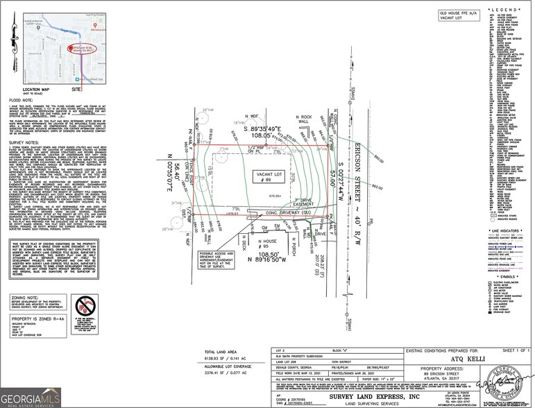 Primary Photo Of 89 Ericson SE st, Atlanta Land For Sale