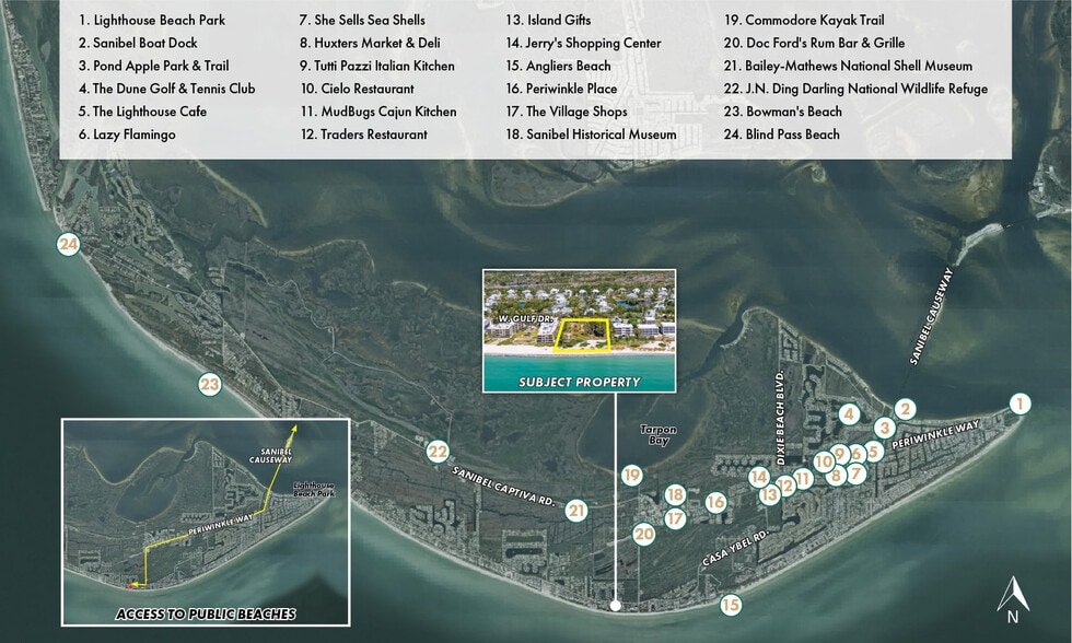 More Photos Of 2667 & 2669 Gulf Dr, Sanibel Land For Sale