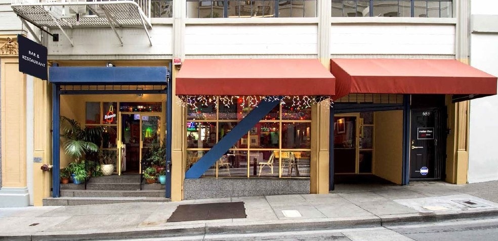 Primary Photo Of 653-655 Commercial St, San Francisco Bar For Lease