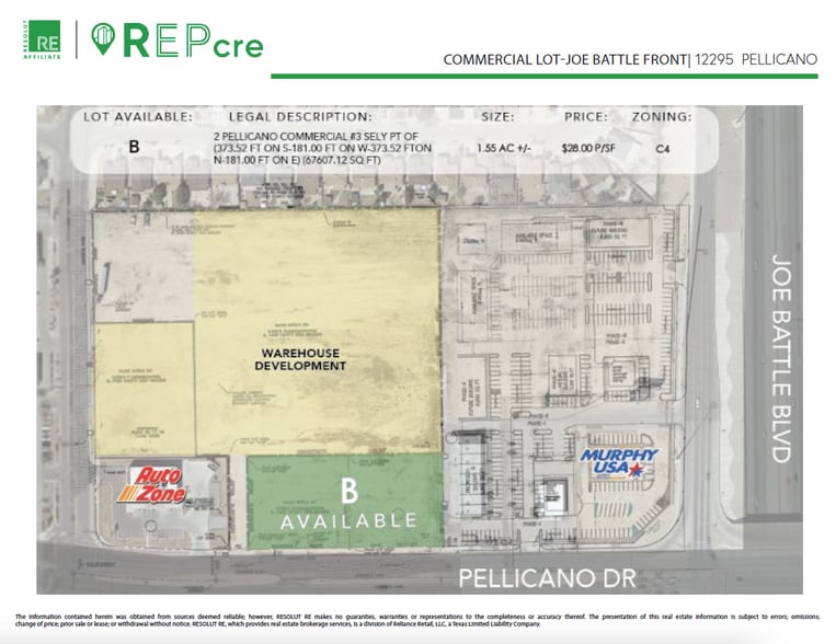 More Photos Of 12285 Pellicano Dr, El Paso Land For Sale