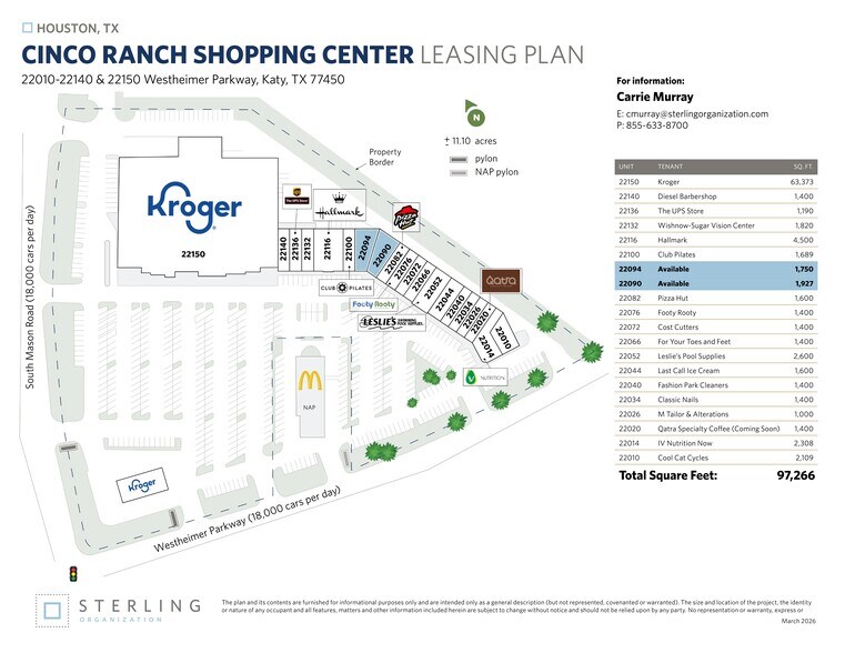 More Photos Of 22010-22150 Westheimer Pky, Katy Unknown For Lease