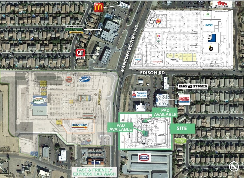 More Photos Of SEC Hwy 347 & Edison St, Maricopa Freestanding For Sale