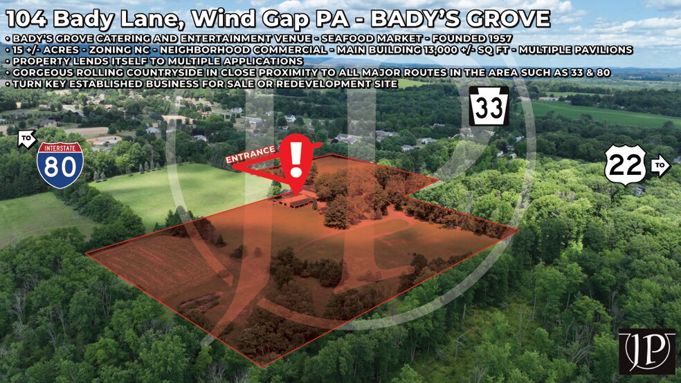 More Photos Of 104 Bady Ln, Wind Gap Lodge Meeting Hall For Sale