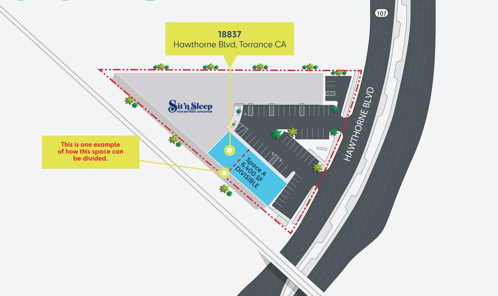 More Photos Of 18837 Hawthorne Blvd, Torrance Storefront For Lease