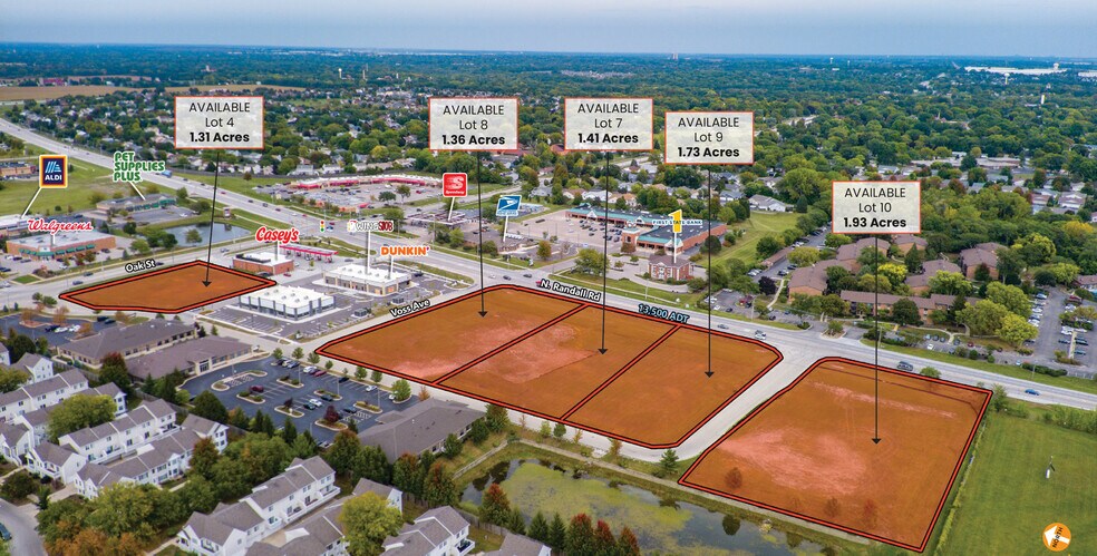 Primary Photo Of Oak St & Randall Rd, North Aurora Land For Sale