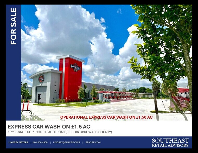 Primary Photo Of 1821 S State Road 7, North Lauderdale Carwash For Sale