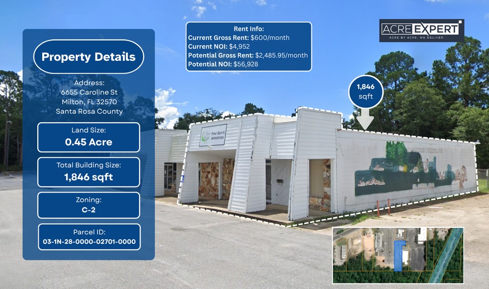 Primary Photo Of 6655 Caroline St, Milton Office For Sale