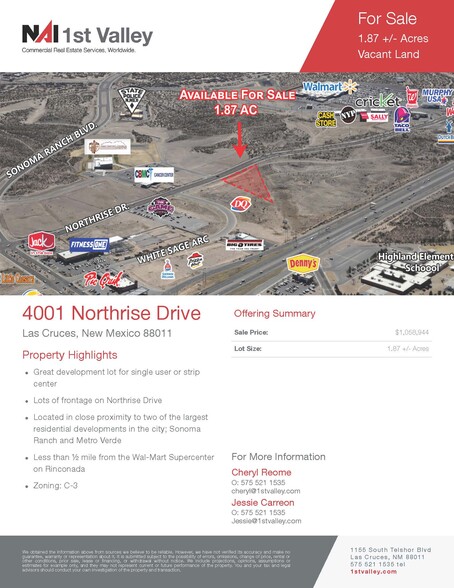 Primary Photo Of 4001 Northrise, Las Cruces Land For Sale