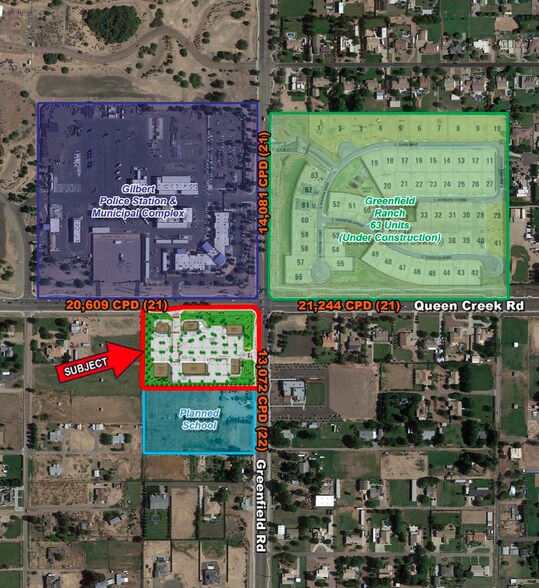 More Photos Of Greenfield Rd & Queen Creek Rd, Gilbert Land For Lease