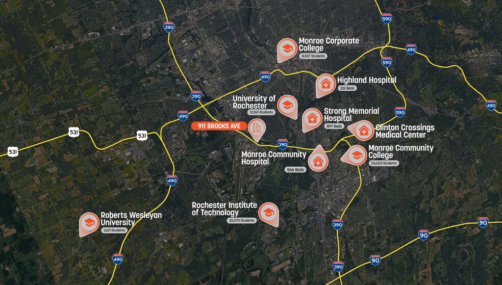 More Photos Of 911 Brooks Ave, Rochester Hotel For Sale