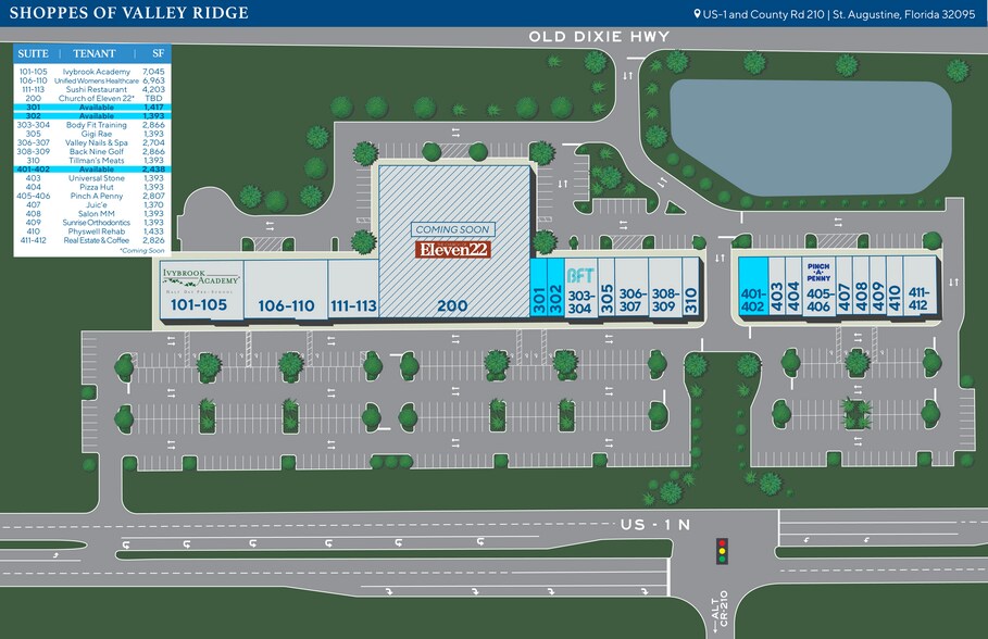 More Photos Of US Route 1 & CR 210, Ponte Vedra Unknown For Lease