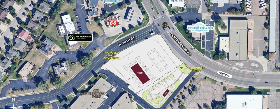 Primary Photo Of SWC Centennial Blvd and 30th St., Colorado Springs Land For Lease