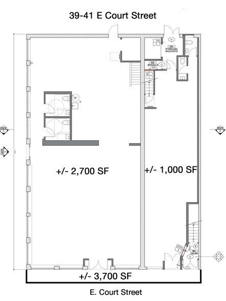 More Photos Of 41 E Court St, Cincinnati Storefront Retail Residential For Lease