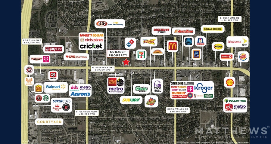 More Photos Of 510 W Pioneer Pky, Grand Prairie General Retail For Lease