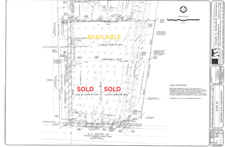 More Photos Of 1545 US Route 30, Dyer Land For Sale